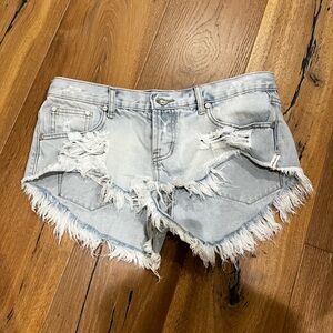 One teaspoon Distressed Denim shorts